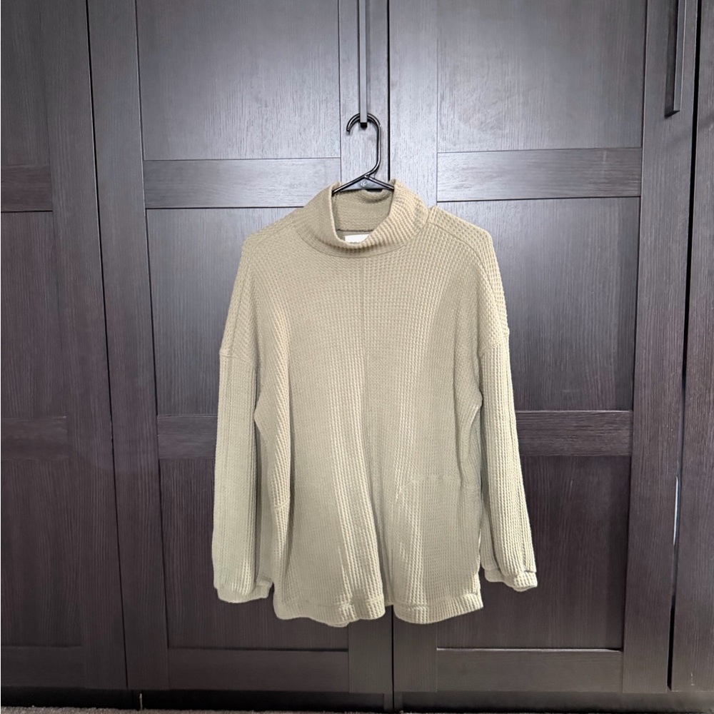UpWest Sage Waffle Knit Pullover